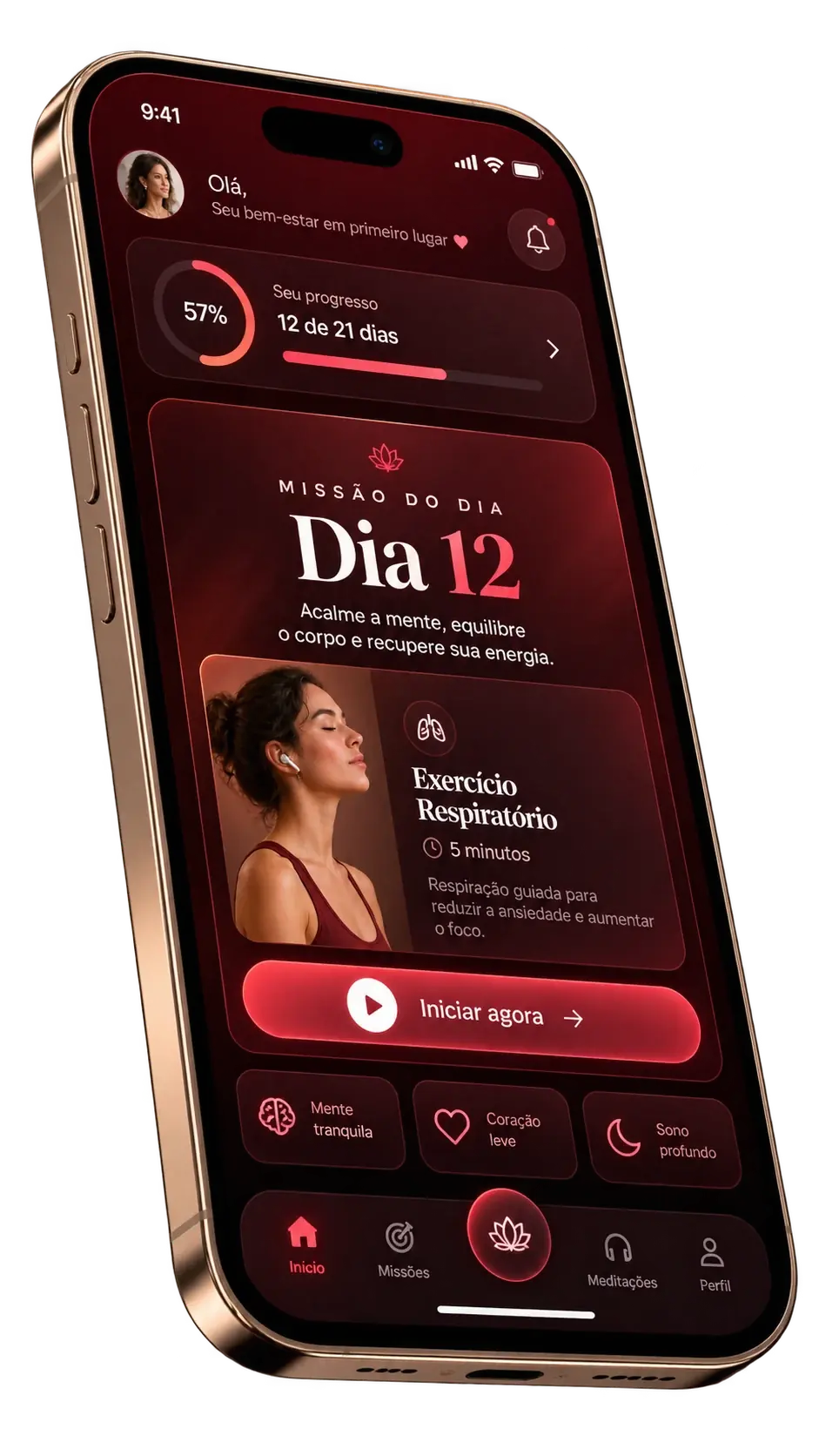 Prévia do app: semana 1 · reset